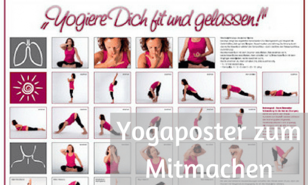 Yogiere dich fit und gelassen – Yogaposter